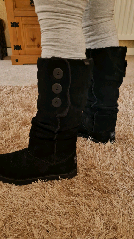 skechers button boots